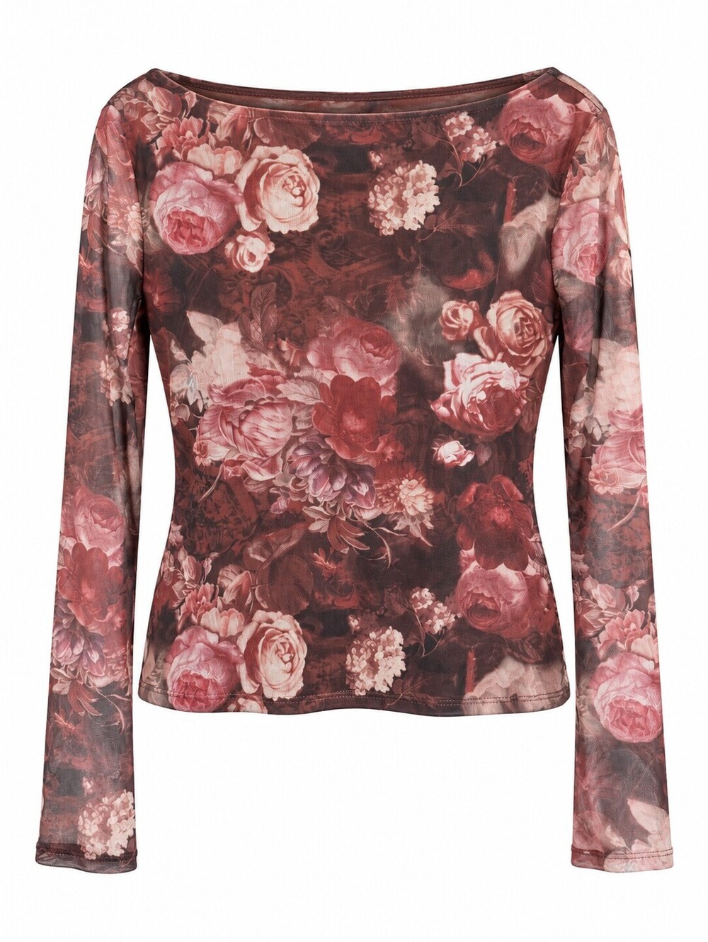 Dylan Ryan NYC XL Floral Mesh Top Sheer Whimsigoth Romantic Goth Y2K